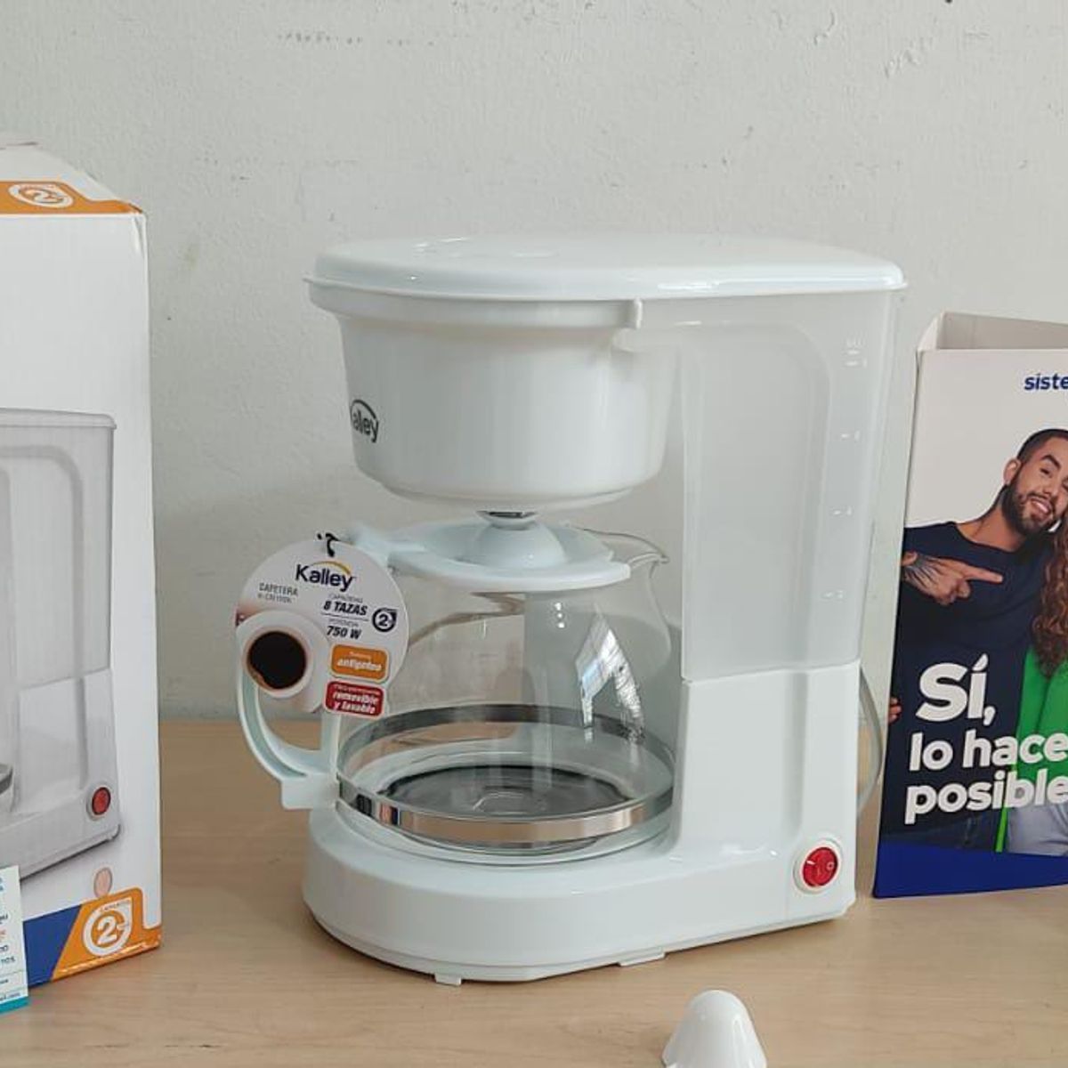 KALLEY - CAFETERA KALLEY 8 TAZAS K-CM BLANCA