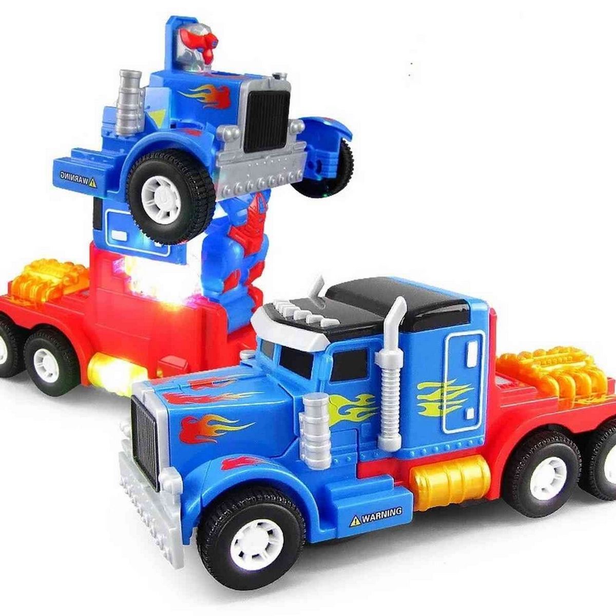 GENERICO - Carro Robot Transformers Tractomula Optimus Niños
