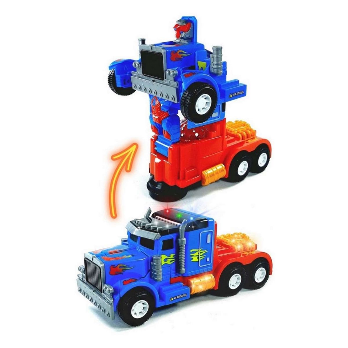 GENERICO - Carro Robot Transformers Tractomula Optimus Niños