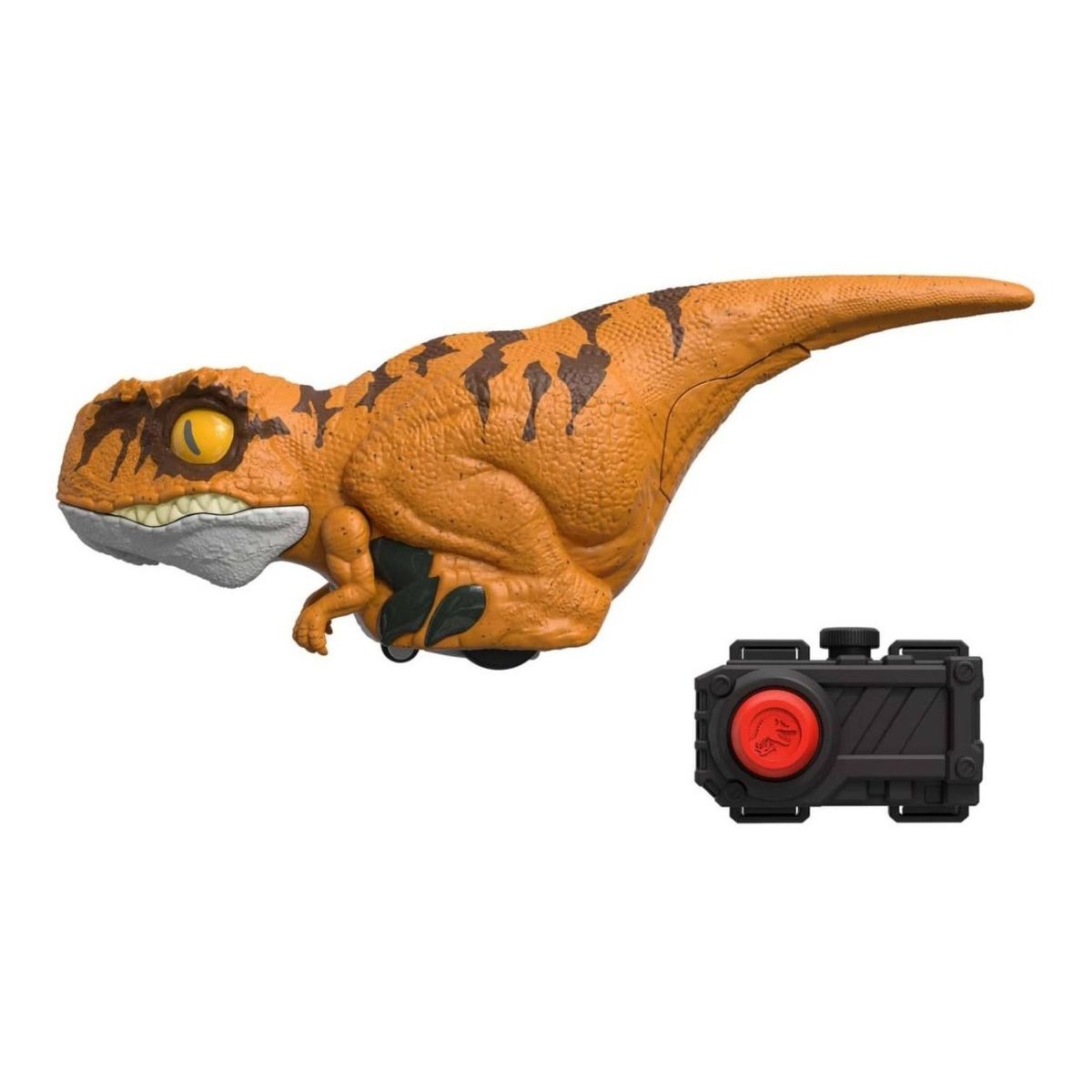 JURASSIC WORLD - Dinosaurio Click Tracker Atrociraptor Orange- Jurassic World