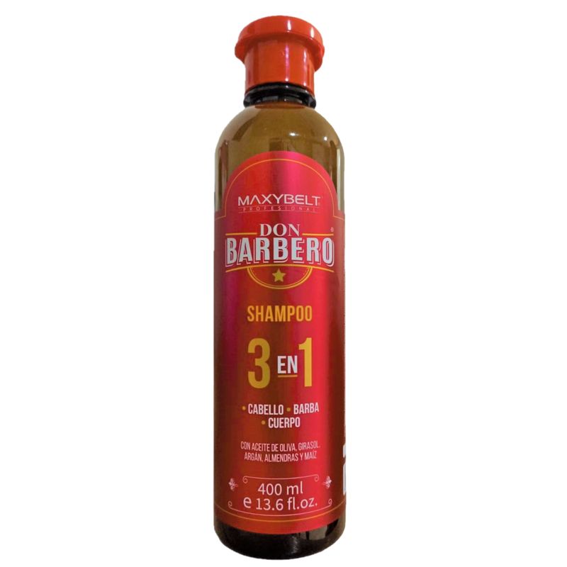 MAXYBELT - Shampoo Maxybelt Don Barbero 3 En 1 400ml
