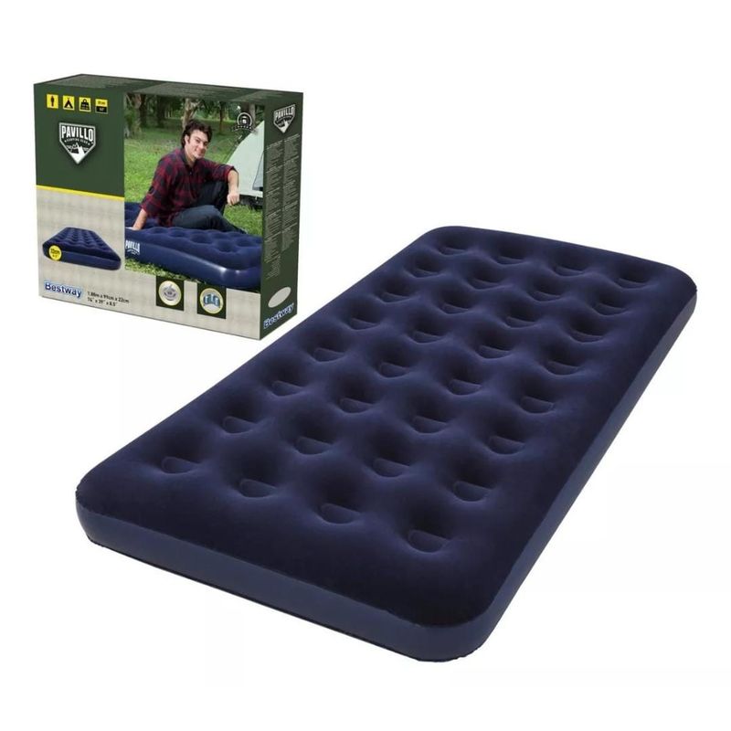 BESTWAY - Colchón Inflable Sencillo Bestway De 188x99x22 Cm Color Azul