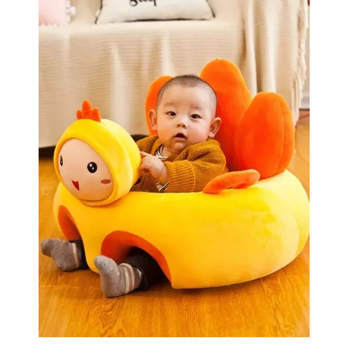 KIDSHOP - Cojin Almohada Para Sentar Al Bebé Animales Pollito JQ-3