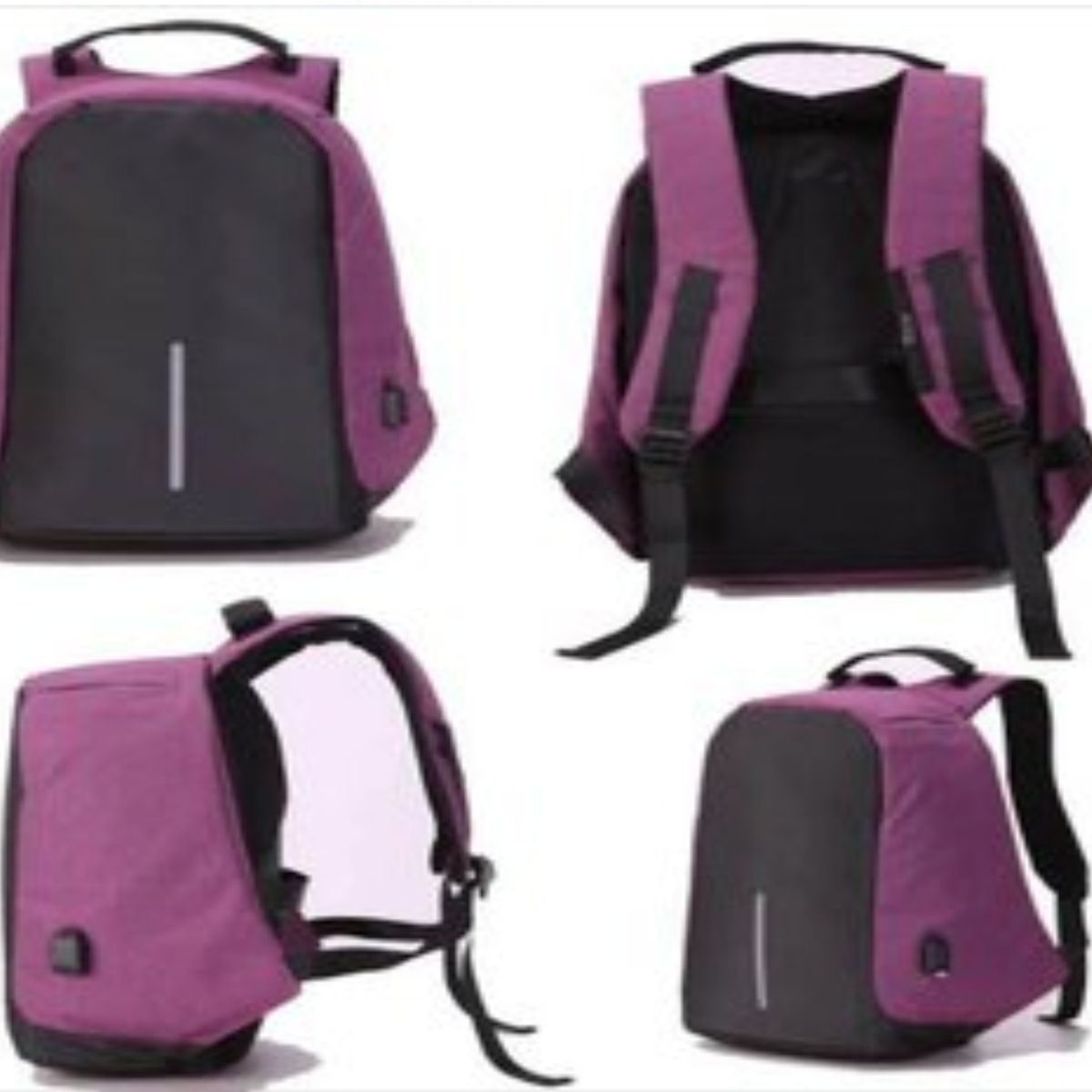 GENERICO - Maleta Antirrobo Morral Con Puerto Y Cable Usb Impermeable gris