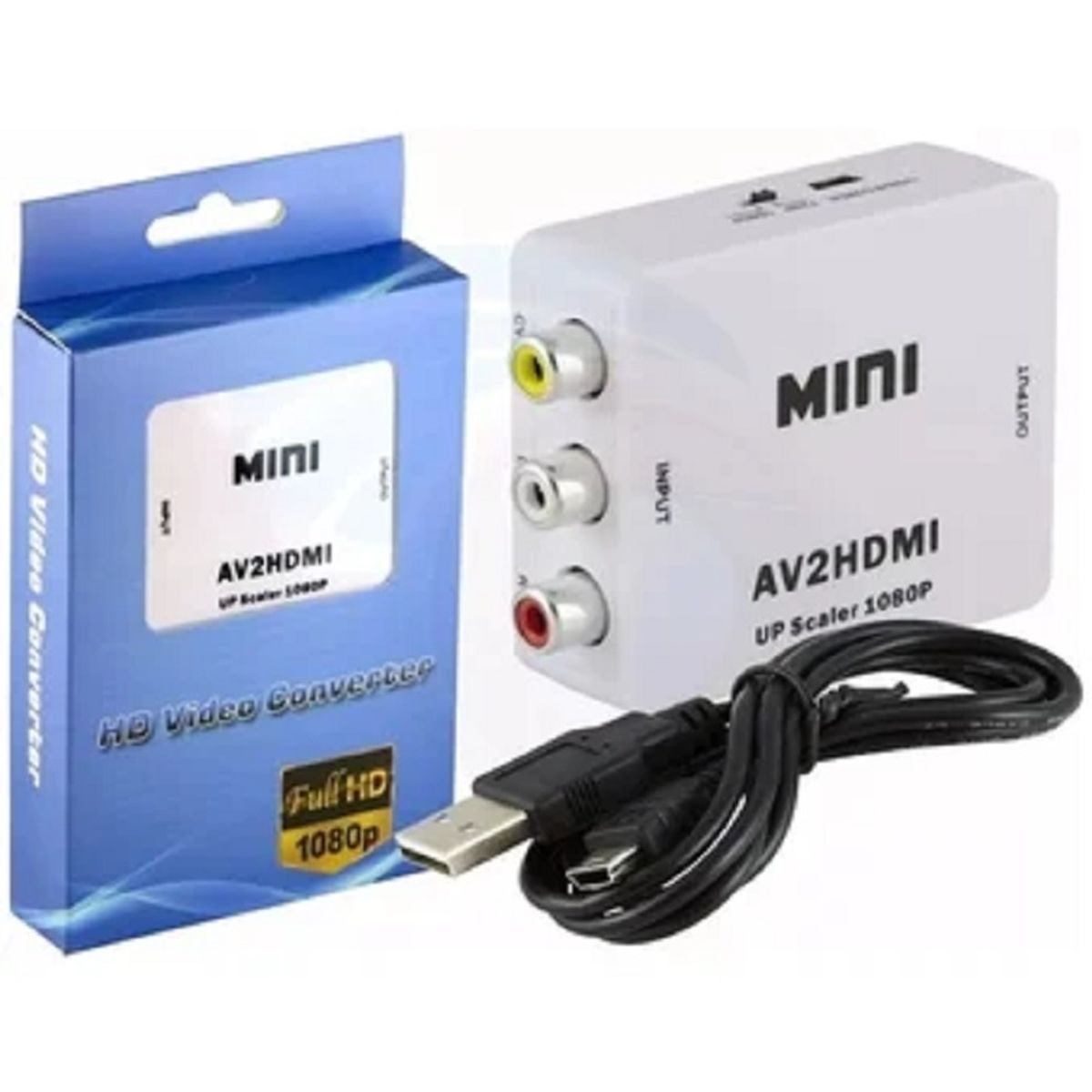 GENERICO - Convertidor De Rca A Hdmi - Dvd Camara Play 2 A Un Tv