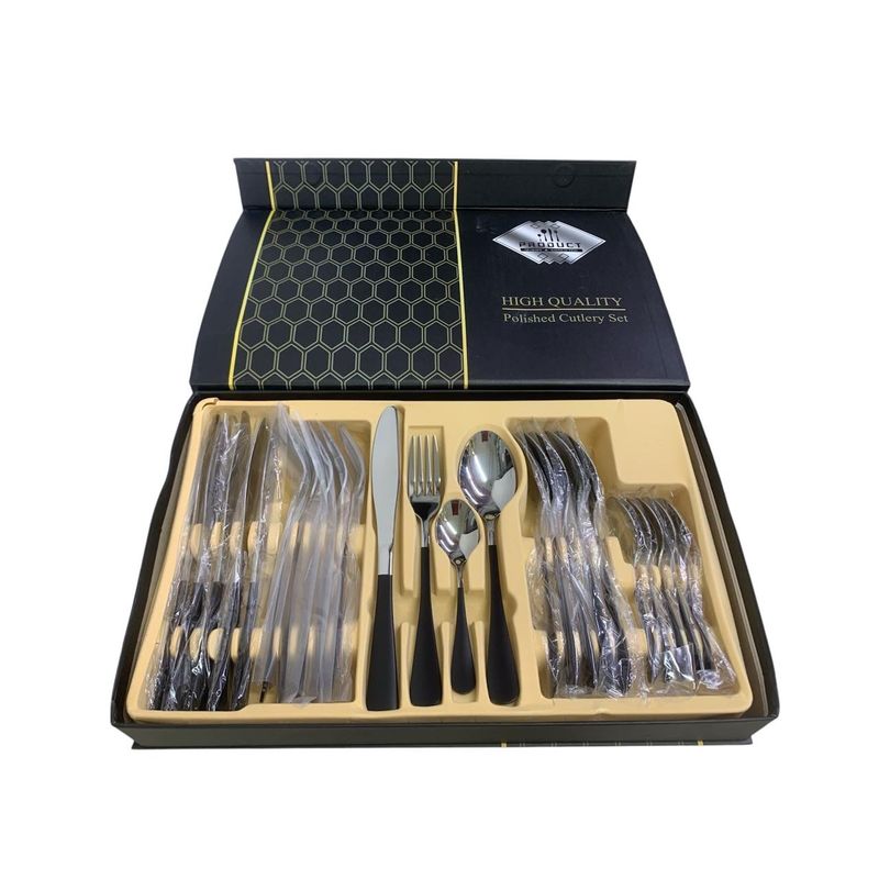 CUBITT - Juego Cubiertos Lujo Set 24 Piezas Acero Inoxidable 24pc