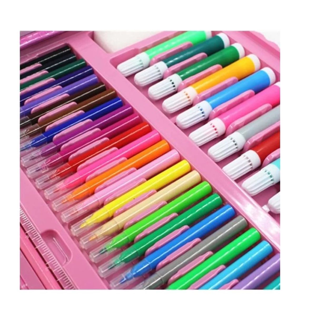 GENERICO - Set De Arte Niños Maleta 208 Piezas Crayon Plumones Colores