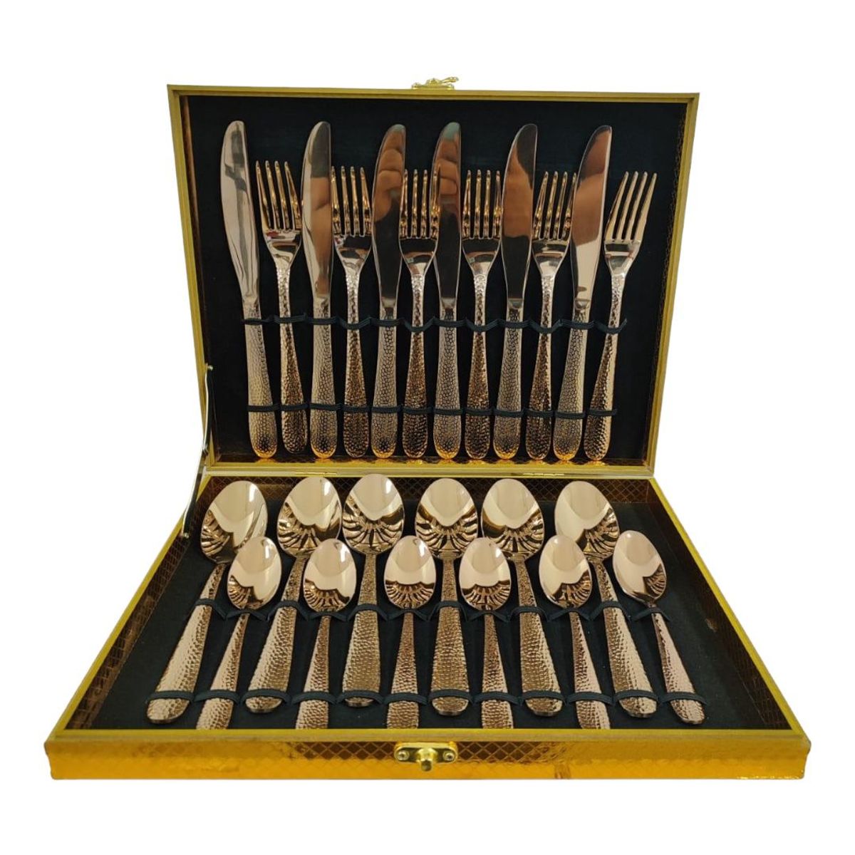 19V69 ITALIA - Juego De Cubiertos 24 Piezas Cucharas Cuchillos Tenedores De Lujo