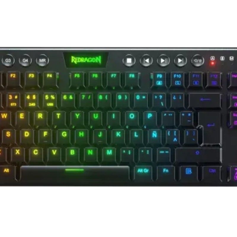 REDRAGON - Teclado Gamer Wired Redragon Horus Tkl K622 Rgb Switch Rojo Negro