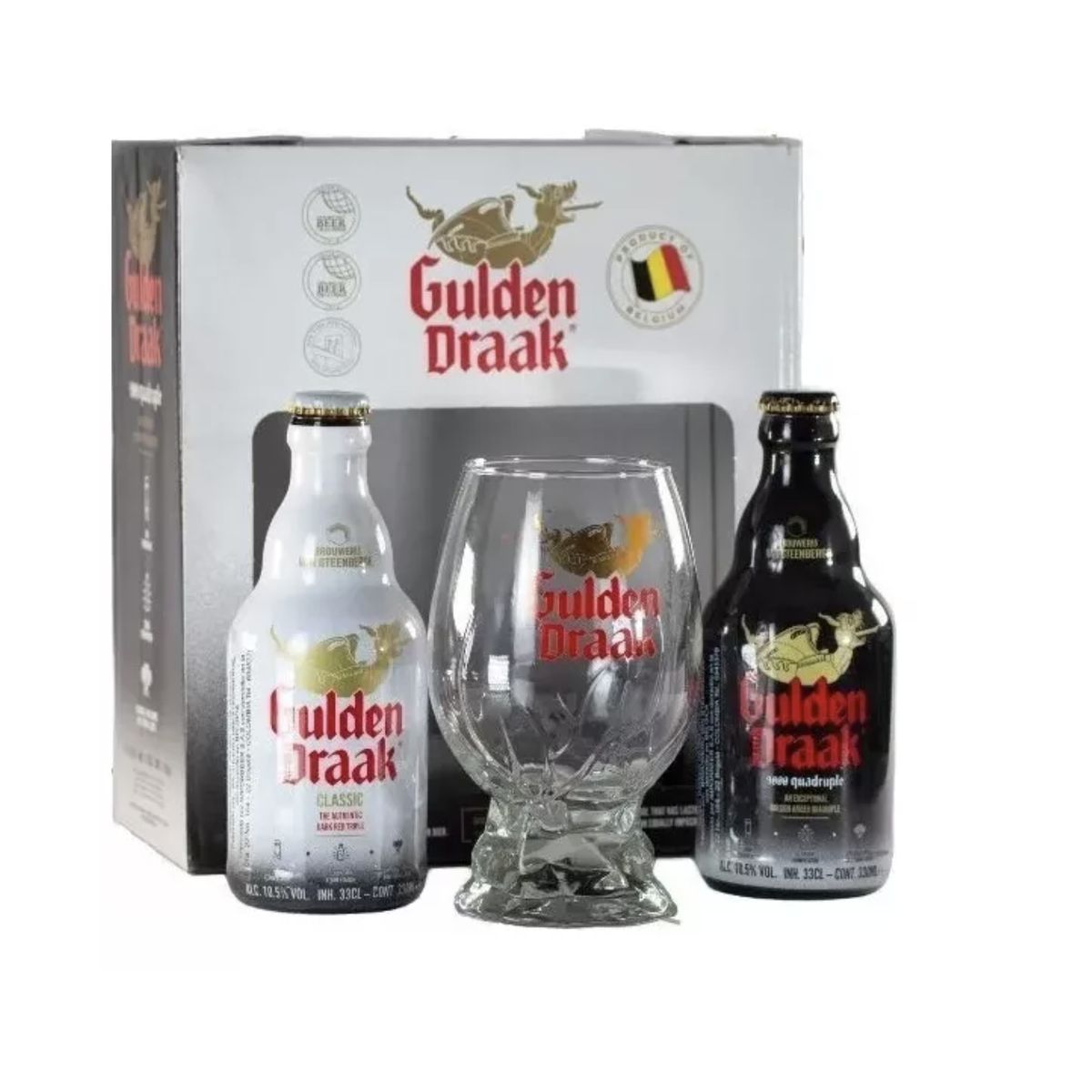 GENERICO - Estuche De Cerveza Gulden Draak + Copa