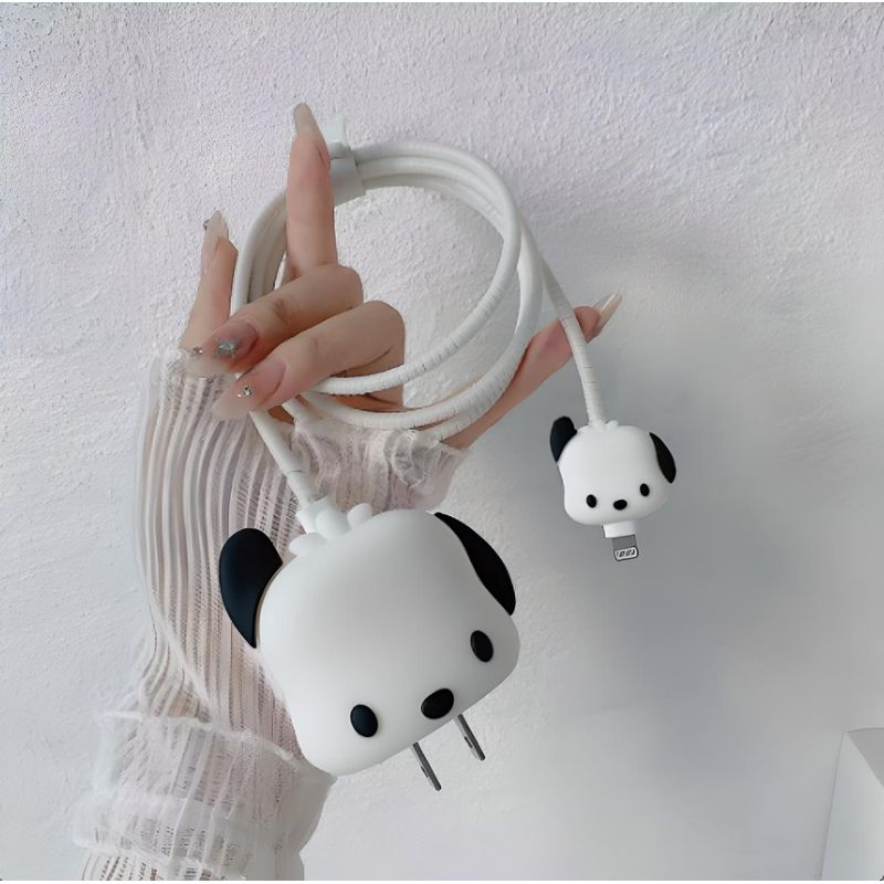 GENERICO - Funda Protectora Para Cargador 20W IPhone White Dog