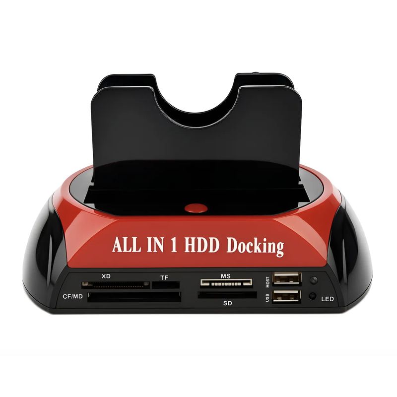 GENERICO - Dock Station 2 Discos Duros Sata/Ide 3.5/2.5 Usb 3.0