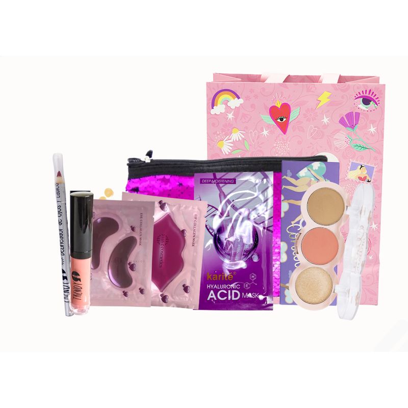 TRENDY - Kit Maquillaje Mascarilla + contorno + mascarilla trendy x 7