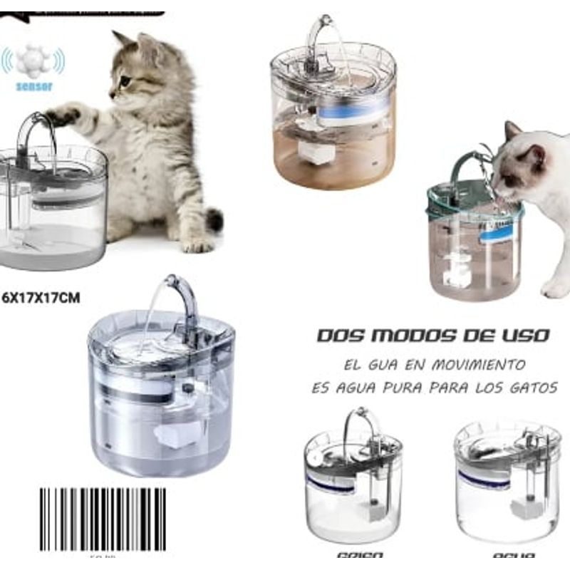 GENERICO - Dispensador de agua para mascota EQ-88