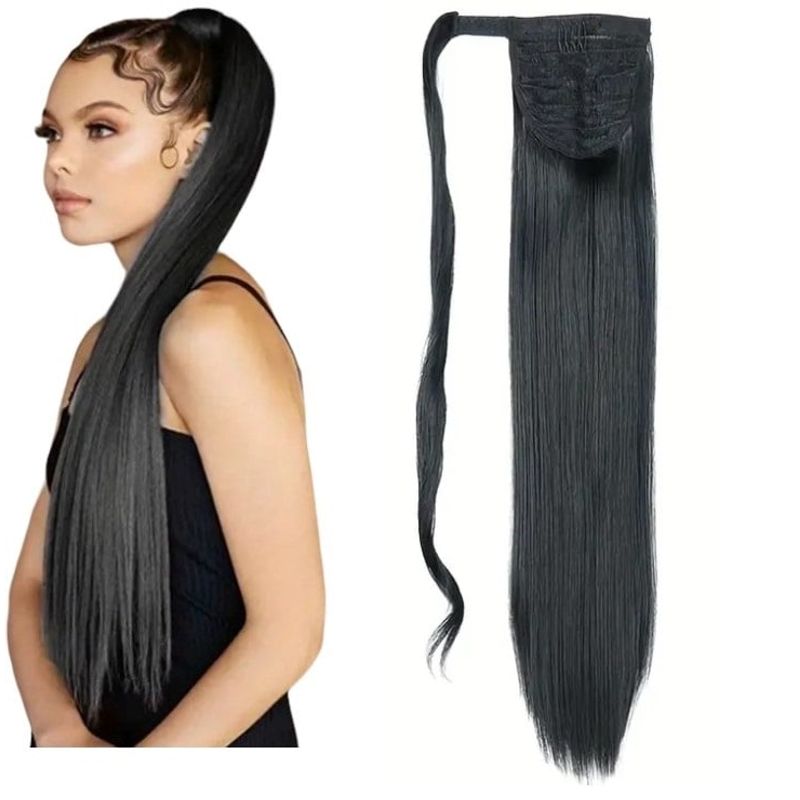 GENERICO - Extensión Cabello Liso Cola De Caballo Se Ve Muy Natural
