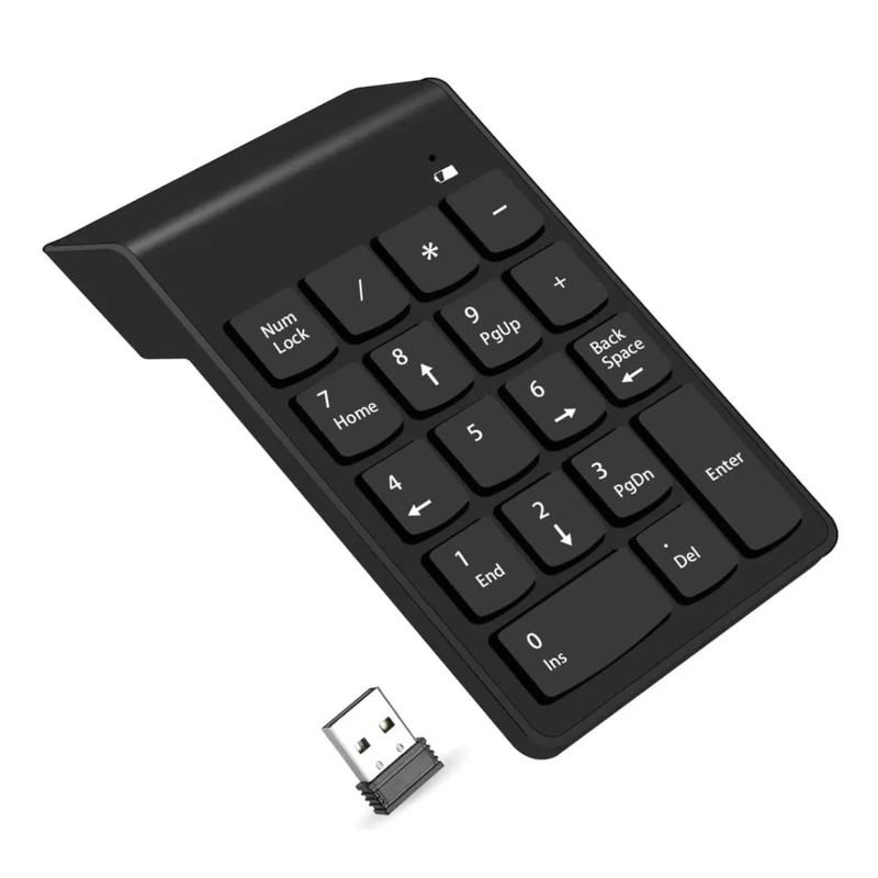 GENERICO - Teclado Numérico Inalámbrico 24ghz Mini  Windowsoslinux