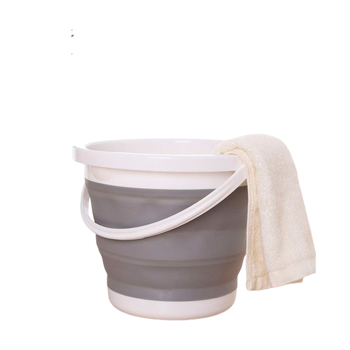 TRIPLE CLEAN - Balde plegable retractil ahorrador de espacio 10 lts