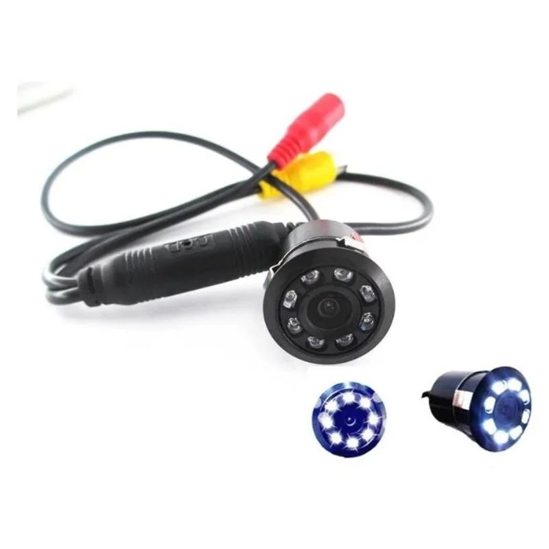 GENERICO - Camara De Reversa Para Carro Con 8 Leds Visión Nocturna