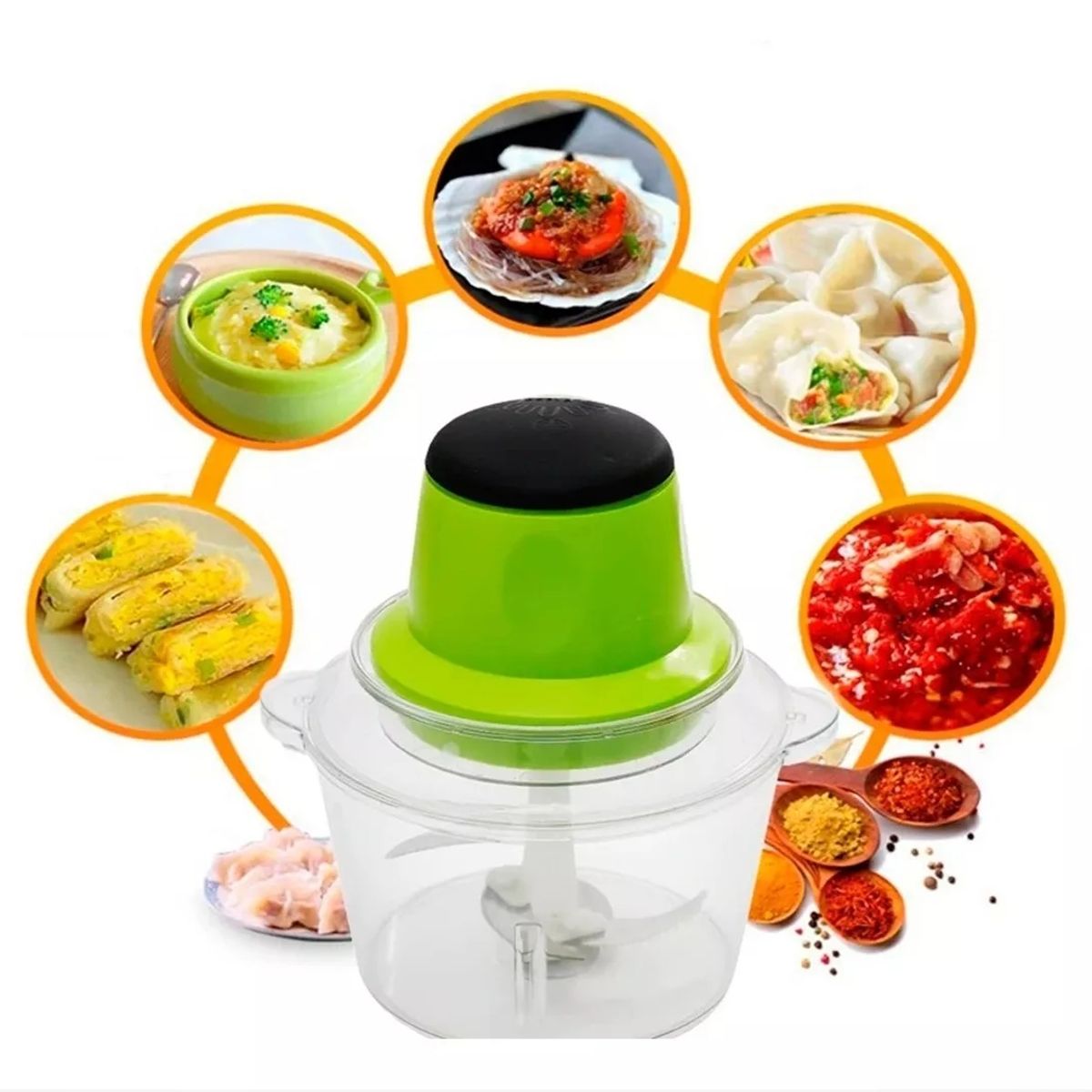 GENERICO - Picatodo Eléctrico - Tritura Muele y Mezcla Alimentos y Carne