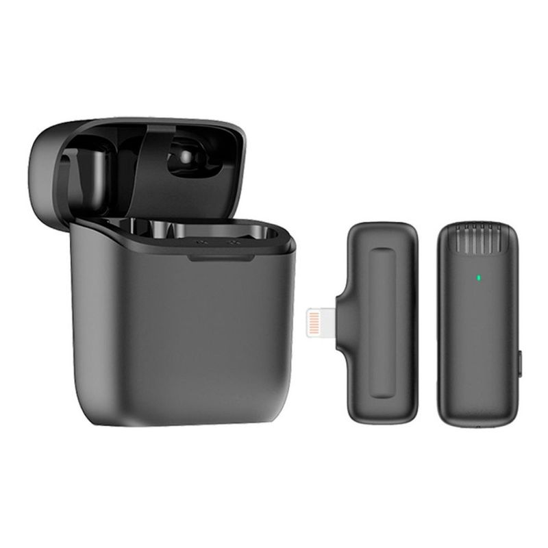 XALTA - Microfono Inalambrico De Solapa Para iPhone iPad Con Estuche