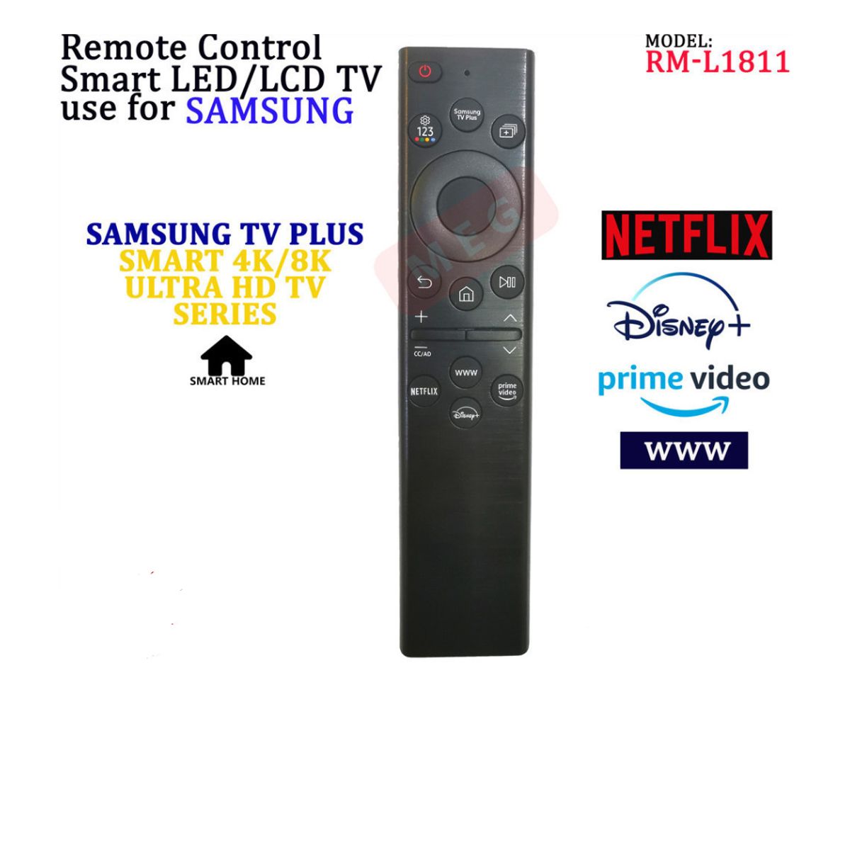 GENERICO - CONTROL SAMSUNG SMART 2022 NO COMANDO DE VOZ NO PANEL SOLAR