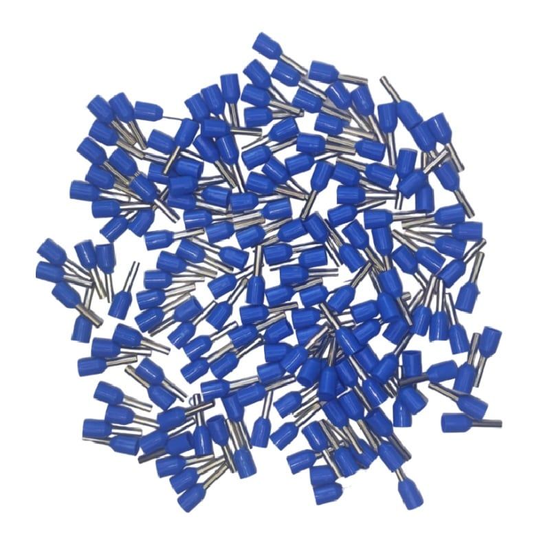 GENERICO - 100pcs Terminal Pin Tubular Cable Calibre 18AWG E1008 AZUL