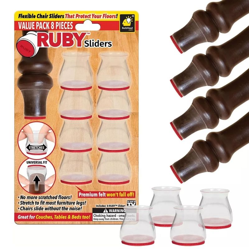 GENERICO - Protectores de Piso para Patas de Silla Mueble y Mesa