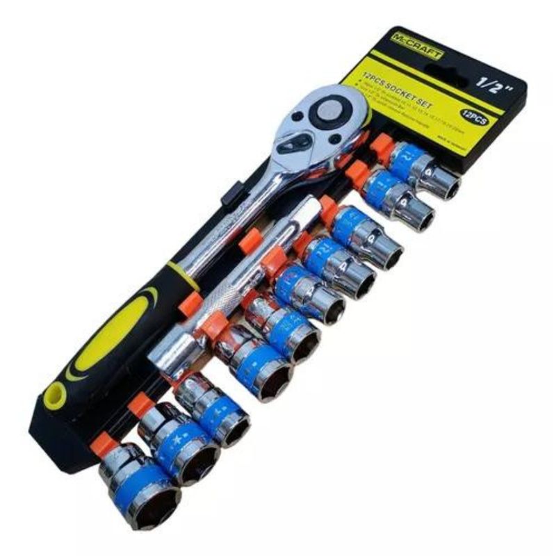 GENERICO - Juego De Raches 1/2 Kit 12 Copas Oferta Herramientas Carros