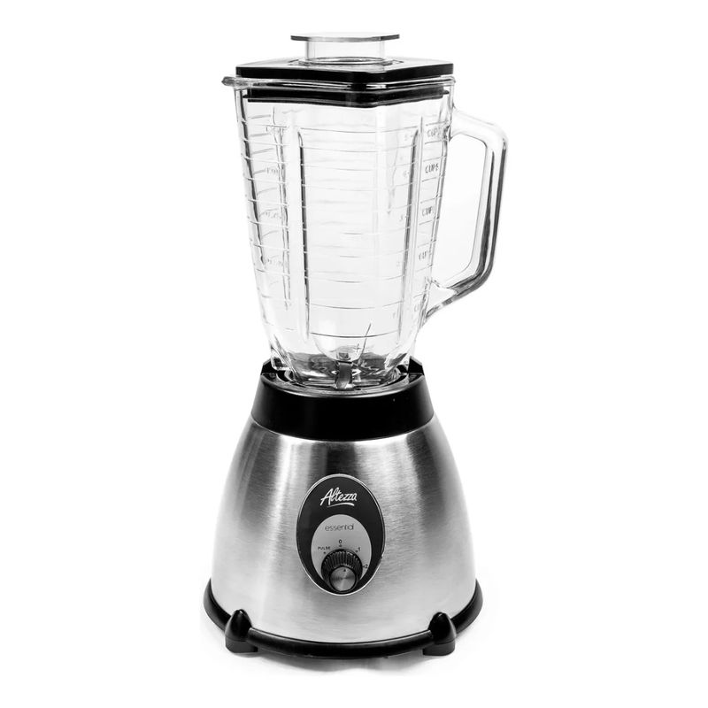 ALTEZZA - Licuadora Altezza Essential 500w Vaso Vidrio 2 Vel + Pulso Color Gris