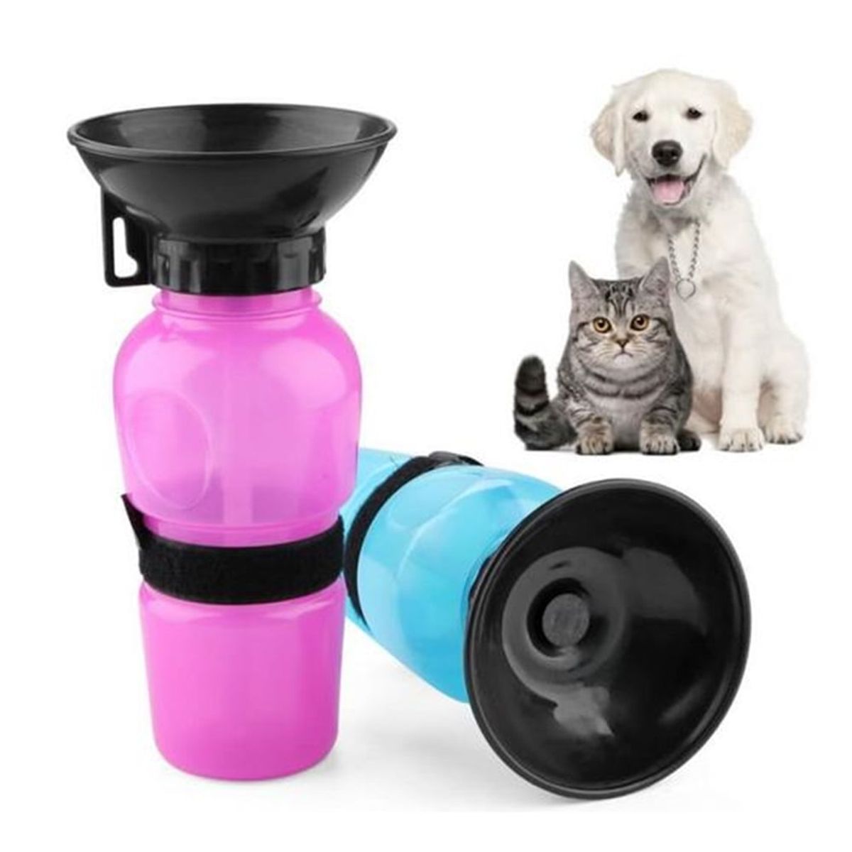 GENERICO - Squeeze portátil Bebedor mascotas 500Ml Taza -Perros
