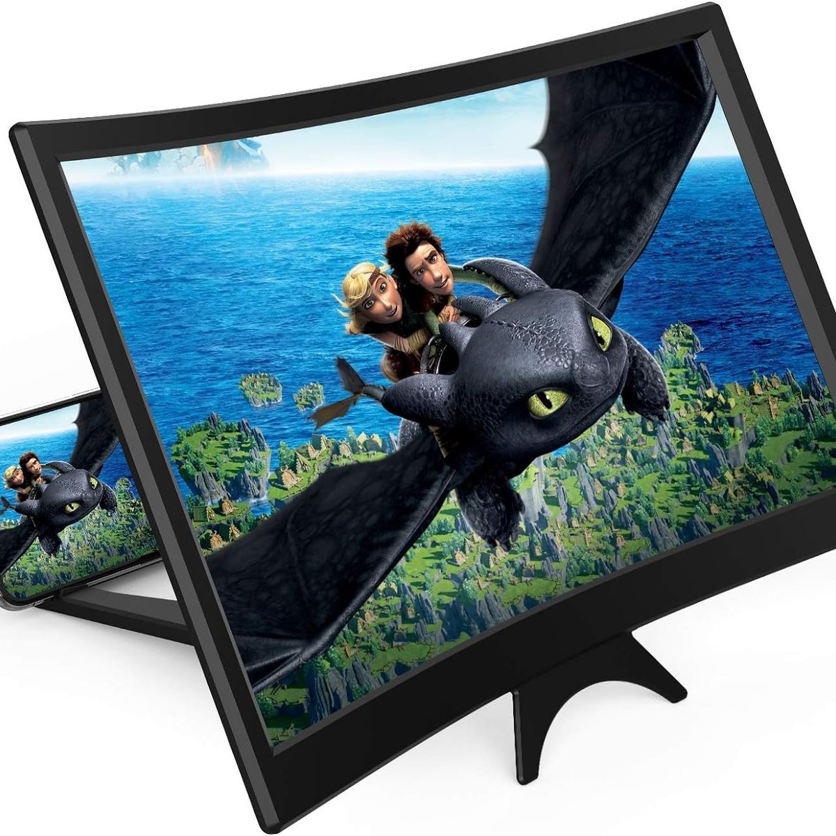 GENERICO - Lupa para celular curva de celular amplificador de imagen