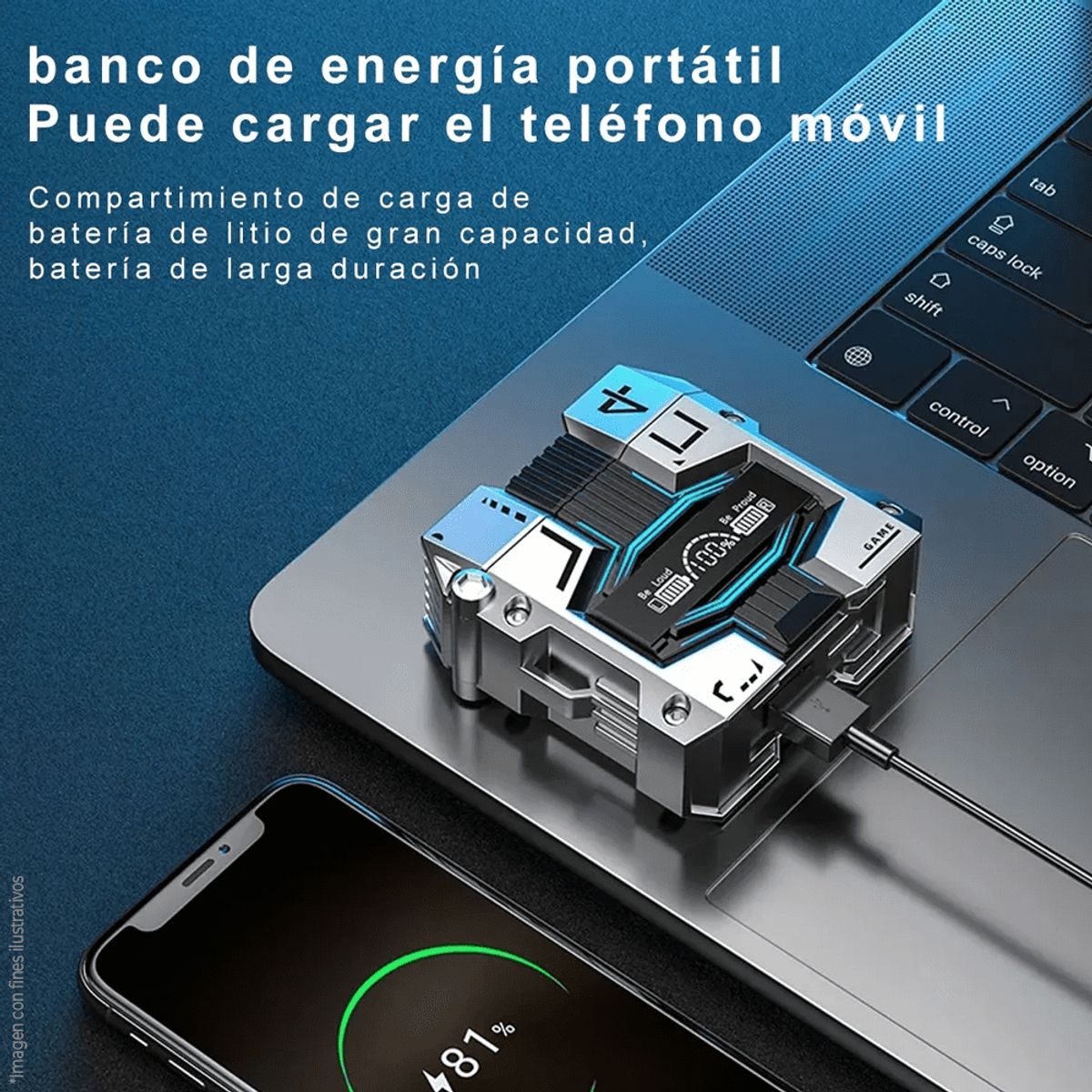 GENERICO - Audifono Gamer M4 5 Con Powerbank.