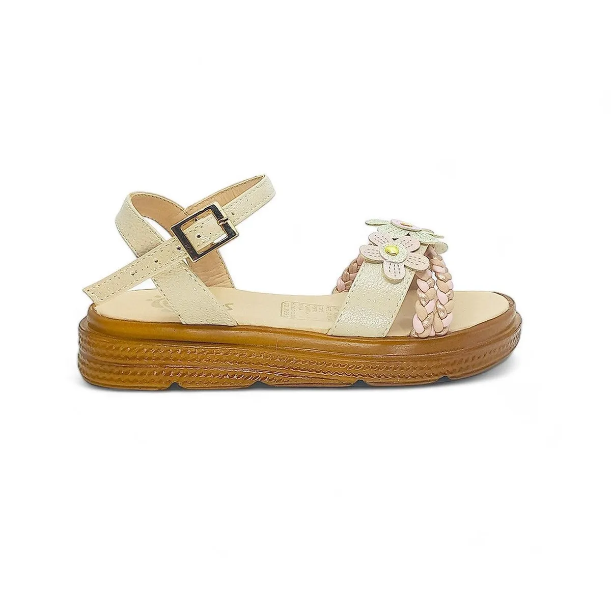 PAPOS - Sandalias para Niñas Flores del Jardin Teen