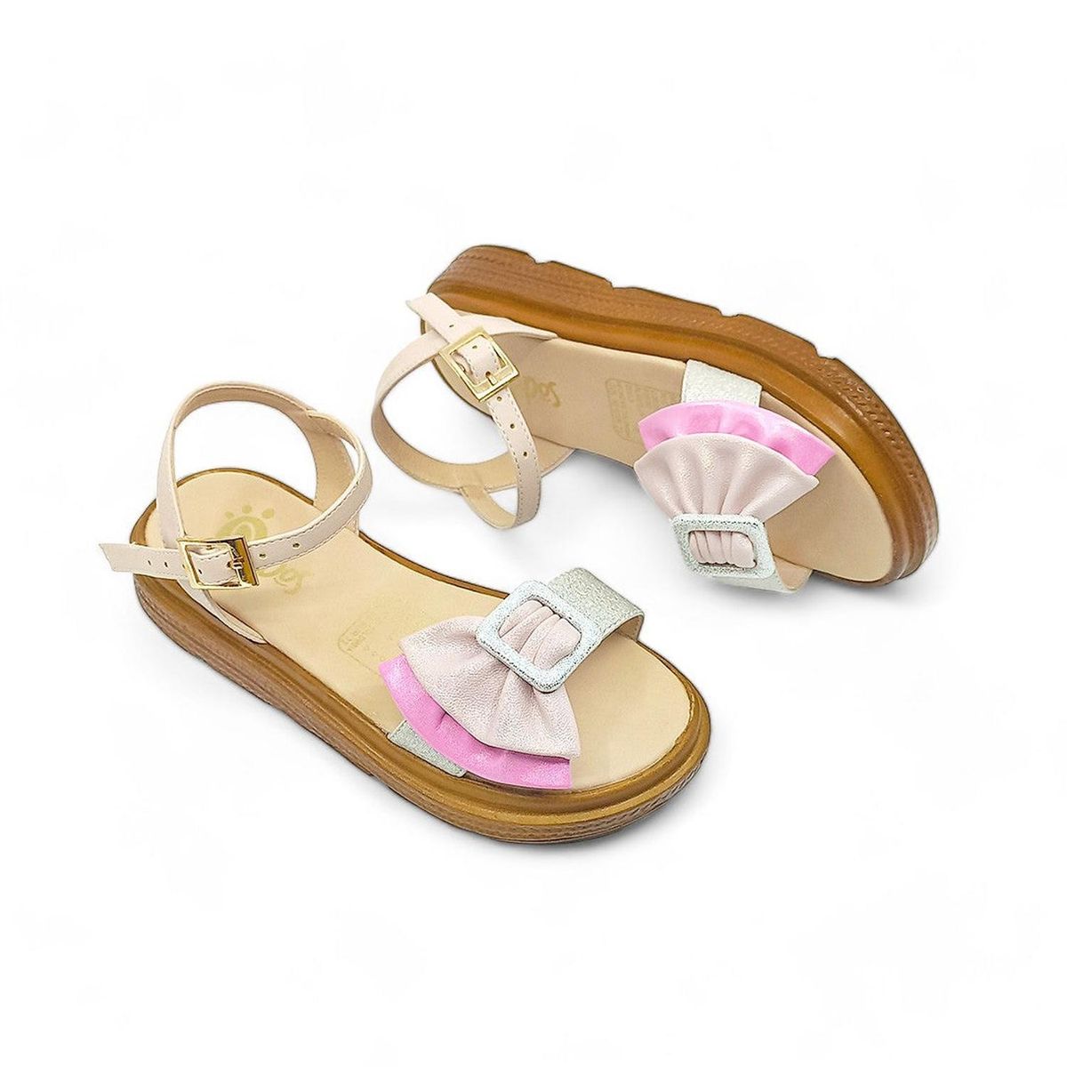 PAPOS - Sandalias Niñas Teen Lazo Mágico