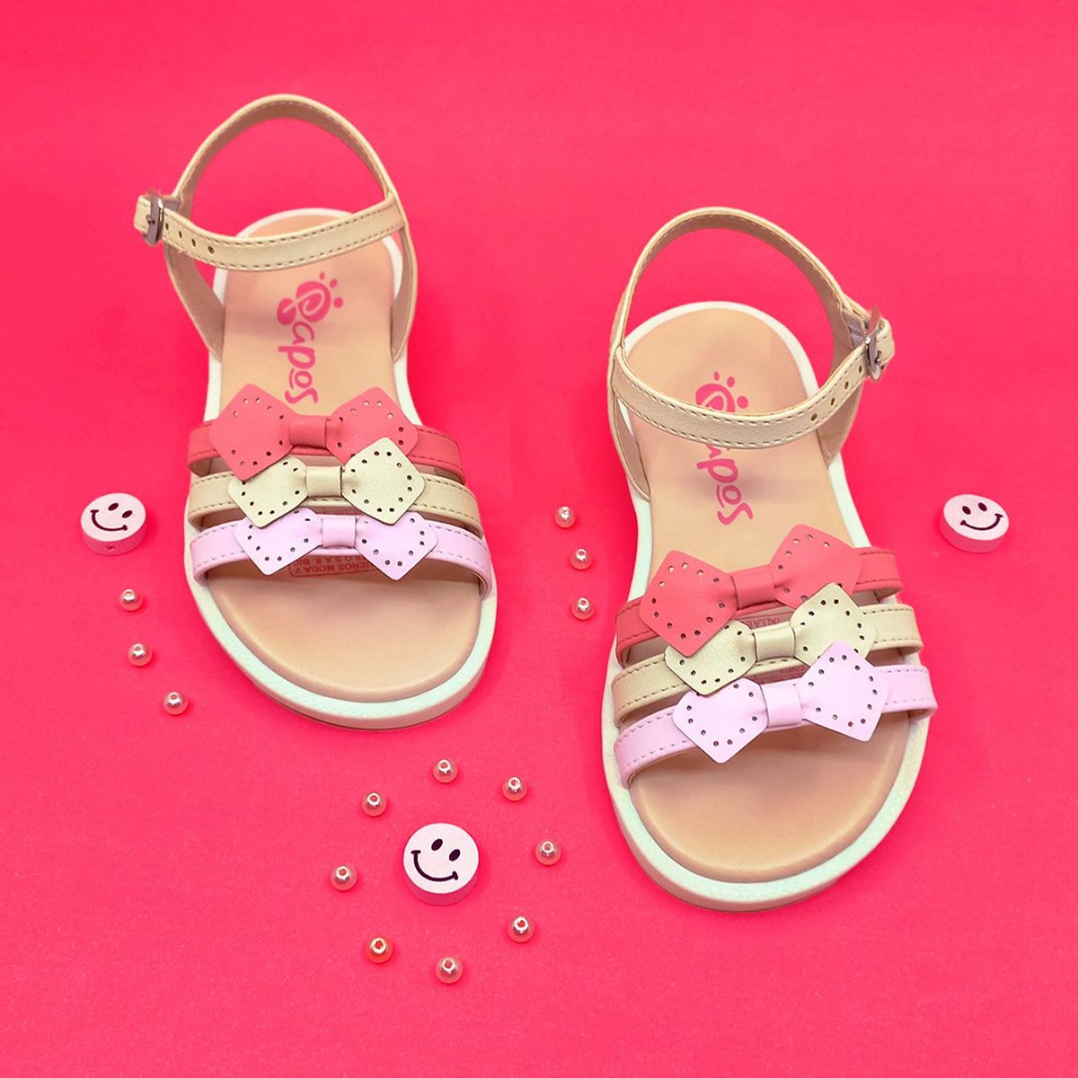 PAPOS - Sandalias para Niñas Pétalos del Caribe