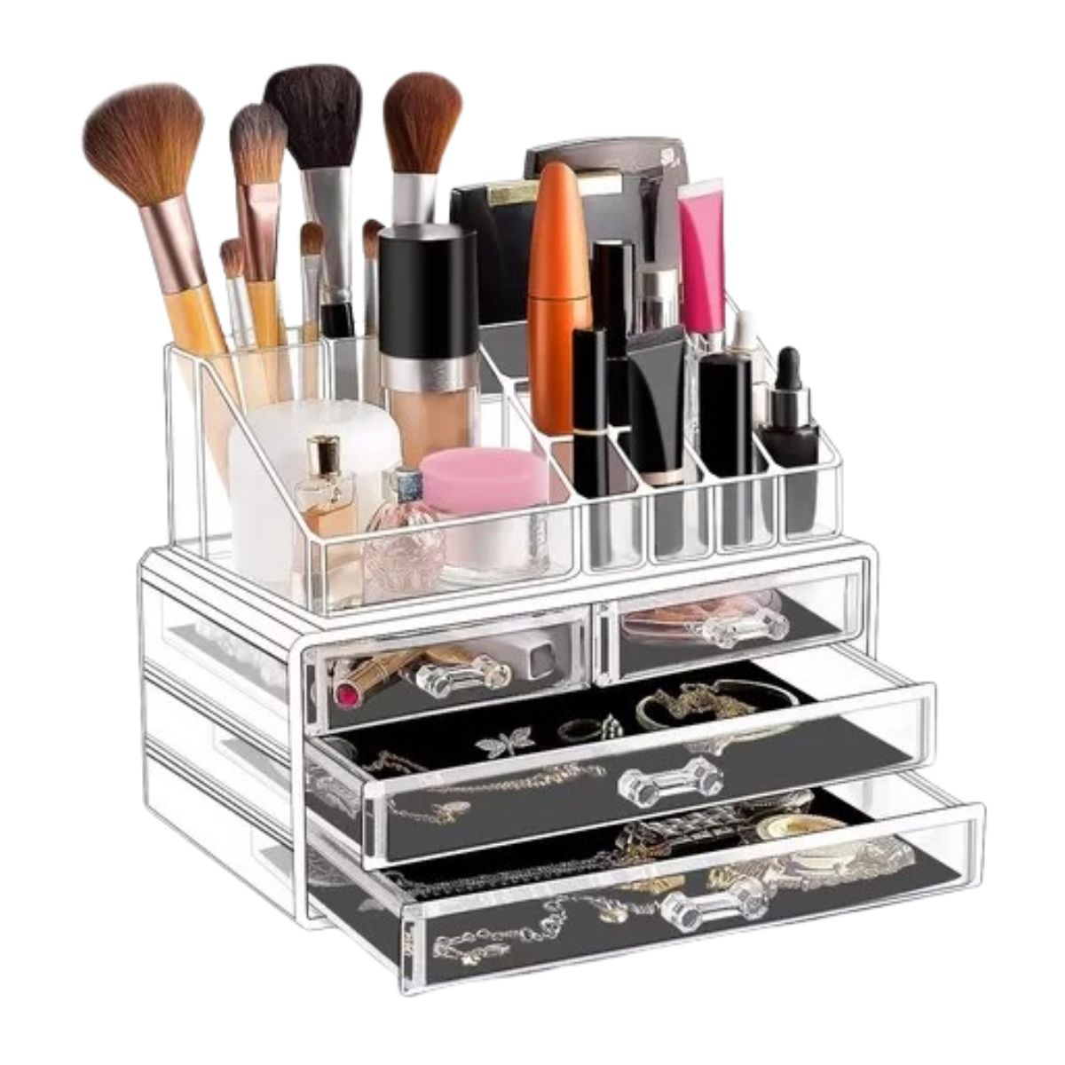 AFM - Organizador De Maquillaje En Acrílico Cosméticos