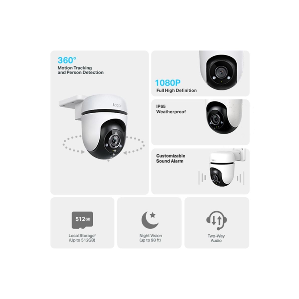 TP LINK - Camara Vigilancia Wifi Tp-link Tapo C500 Exterior Fhd 360°