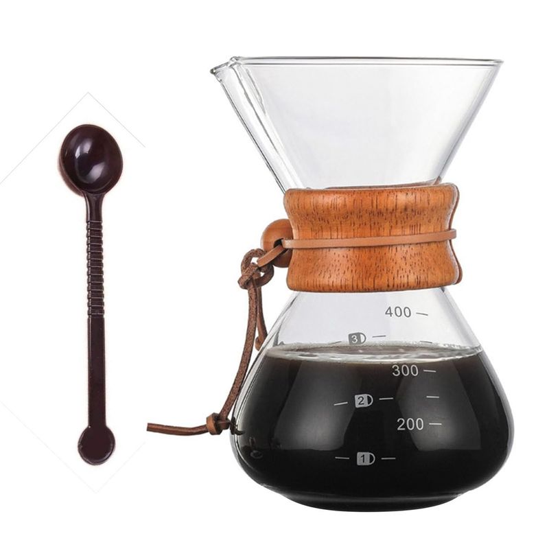 GENERICO - Cafetera Chemex Método Filtrado 400 Ml Vidrio Borosilicato