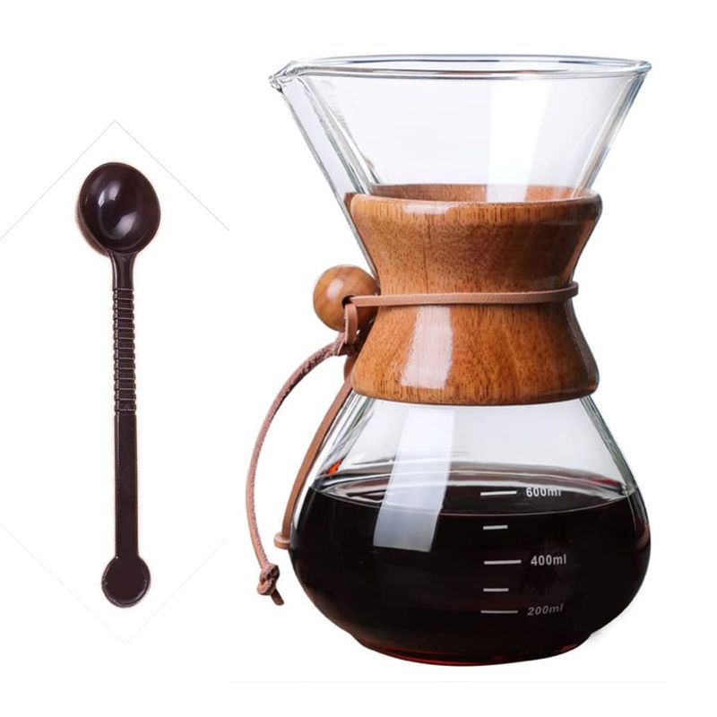 GENERICO - Cafetera Chemex Método Filtrado 600 Ml Vidrio Borosilicato