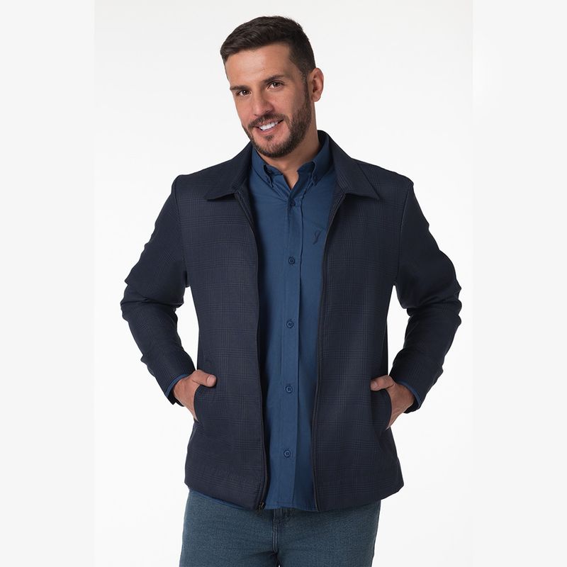 LEC LEE - Chaqueta cuadros para Hombre Lec Lee - Azul