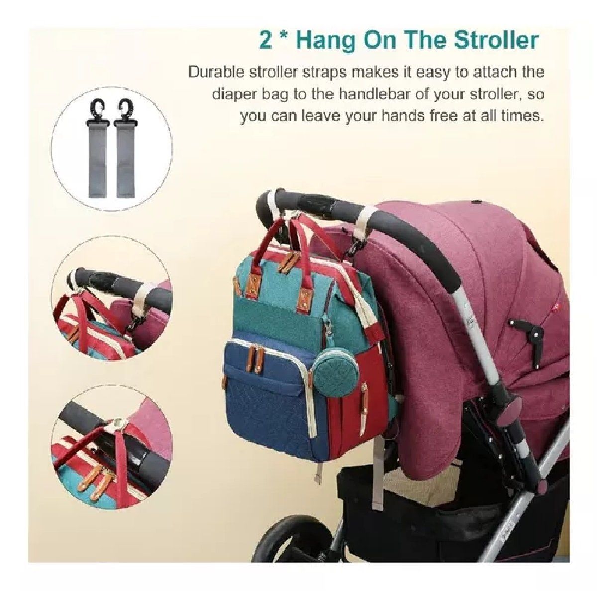 MUNDO BEBE - Pañalera Mochila Bolso Morral Para Bebé