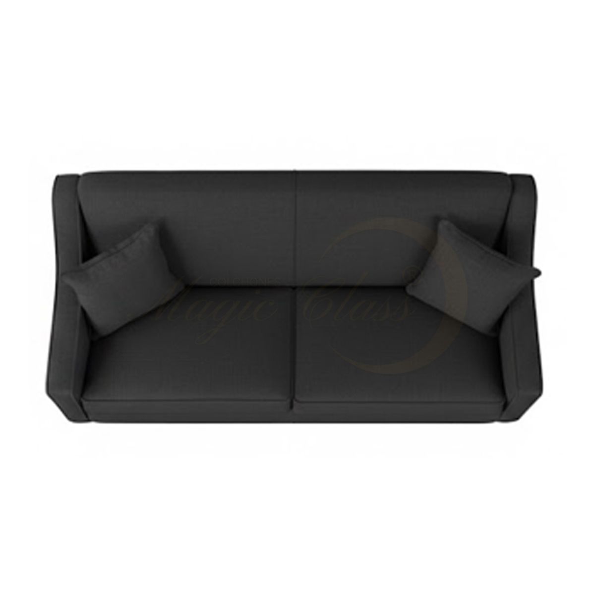 MAGIC CLASS - SOFÁ MODERNO MIAMI MICROFIBRA NEGRO