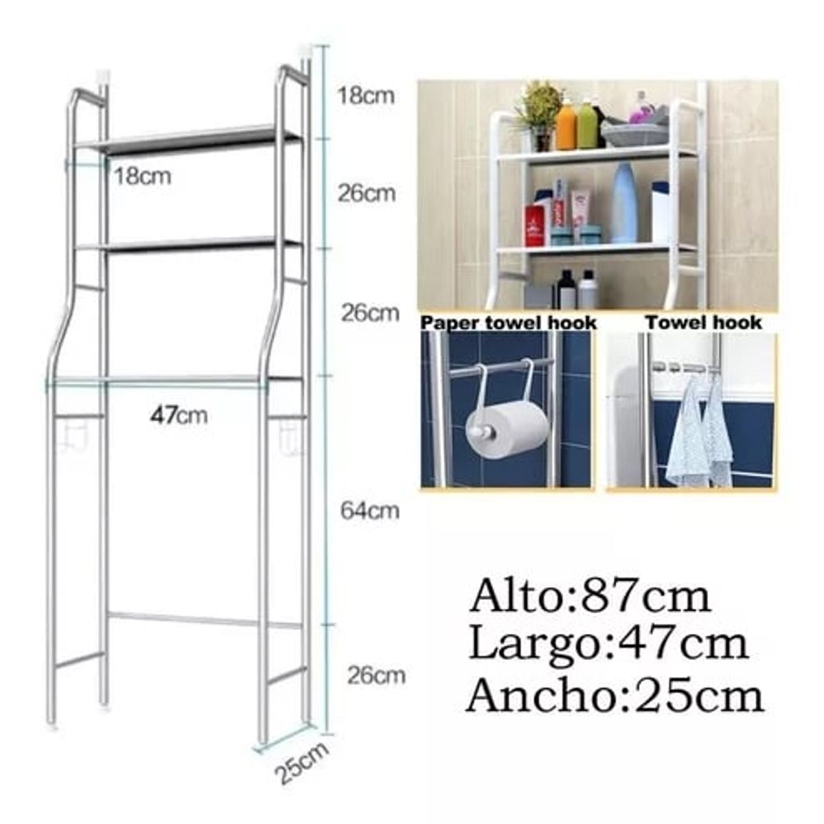 GENERICO - Estante de baño Grande y excelente calidad TW101