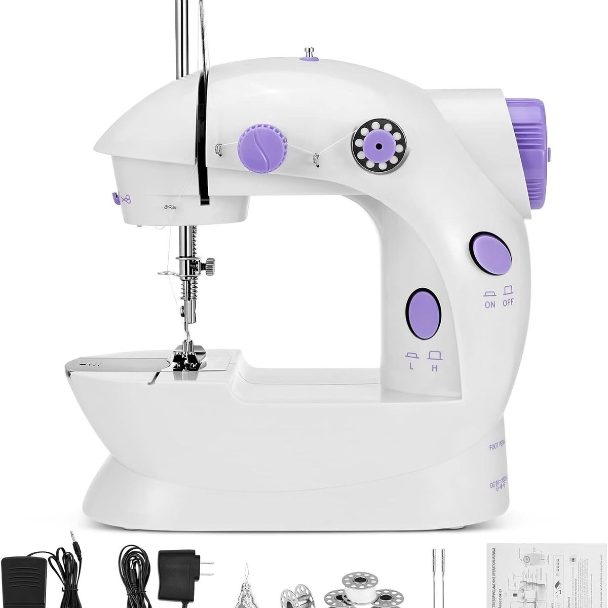 GENERICO - Mini Máquina de Coser Portátil Electrica Multifuncional