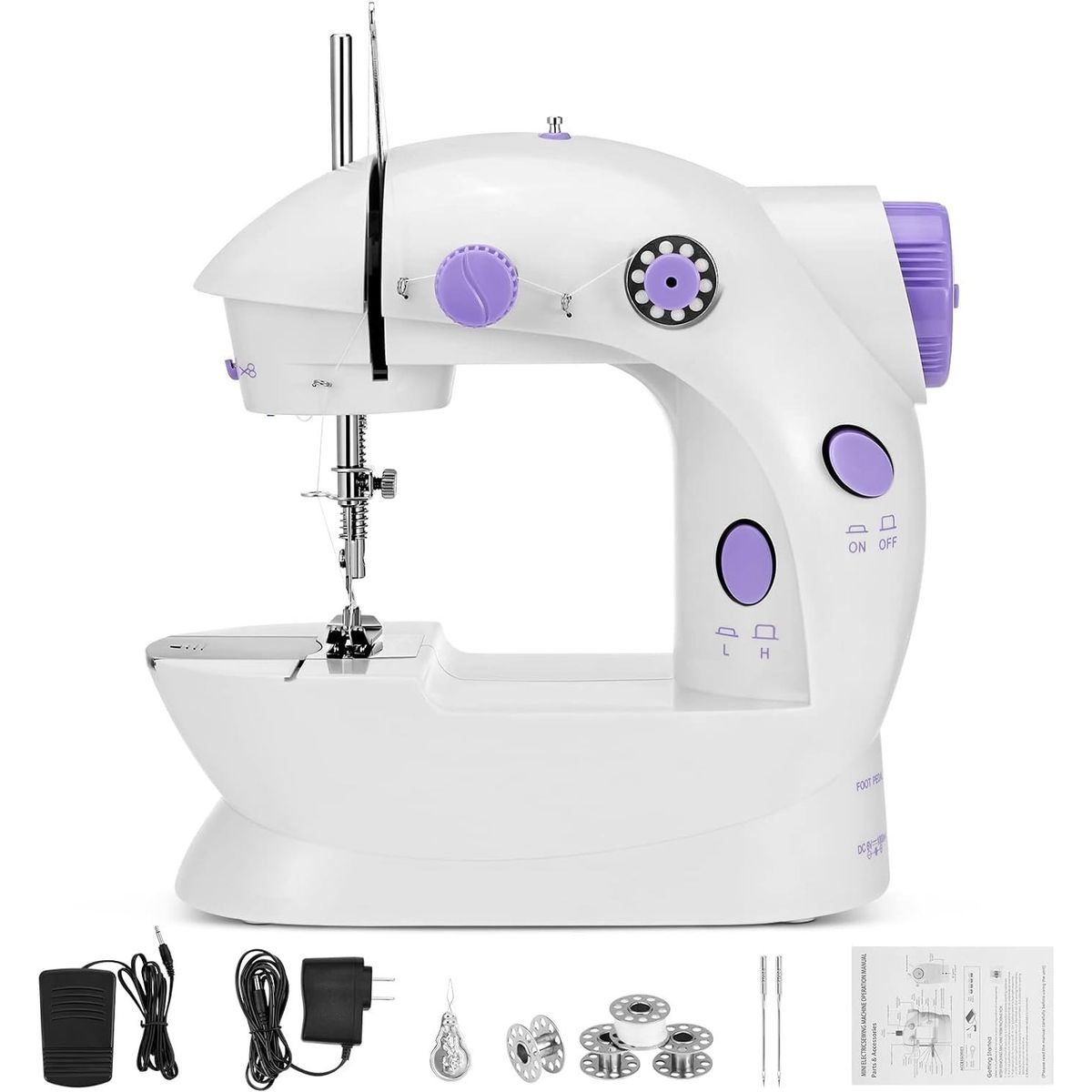 GENERICO - Mini Máquina de Coser Portátil Electrica Multifuncional