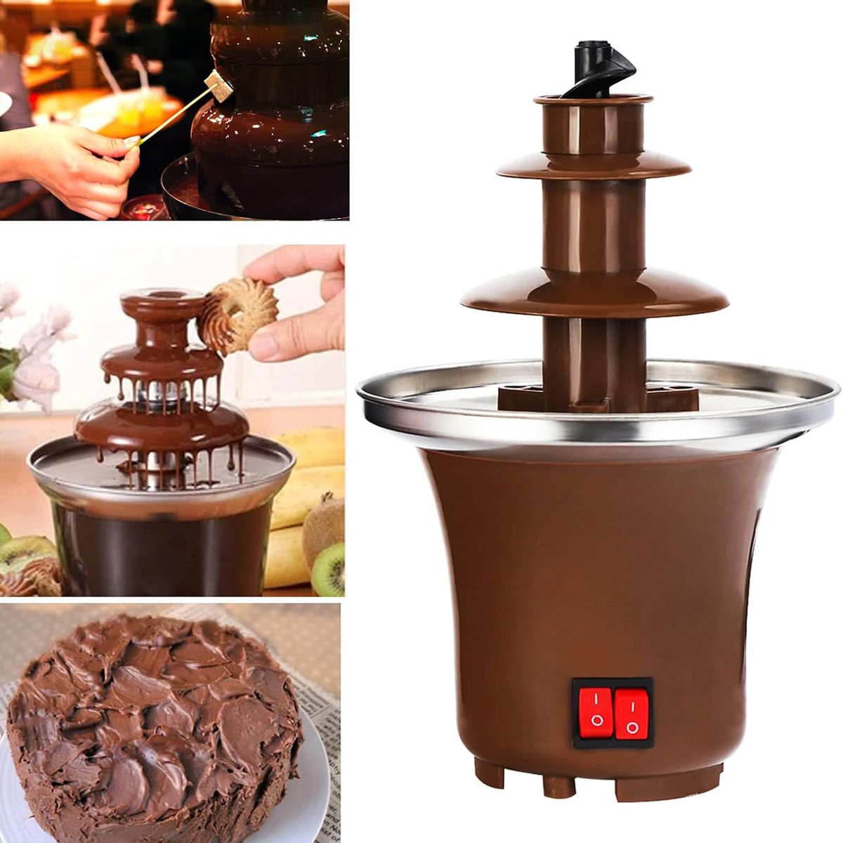 GENERICO - Máquina Fuente Chocolate Tres Capas Para El Hogar