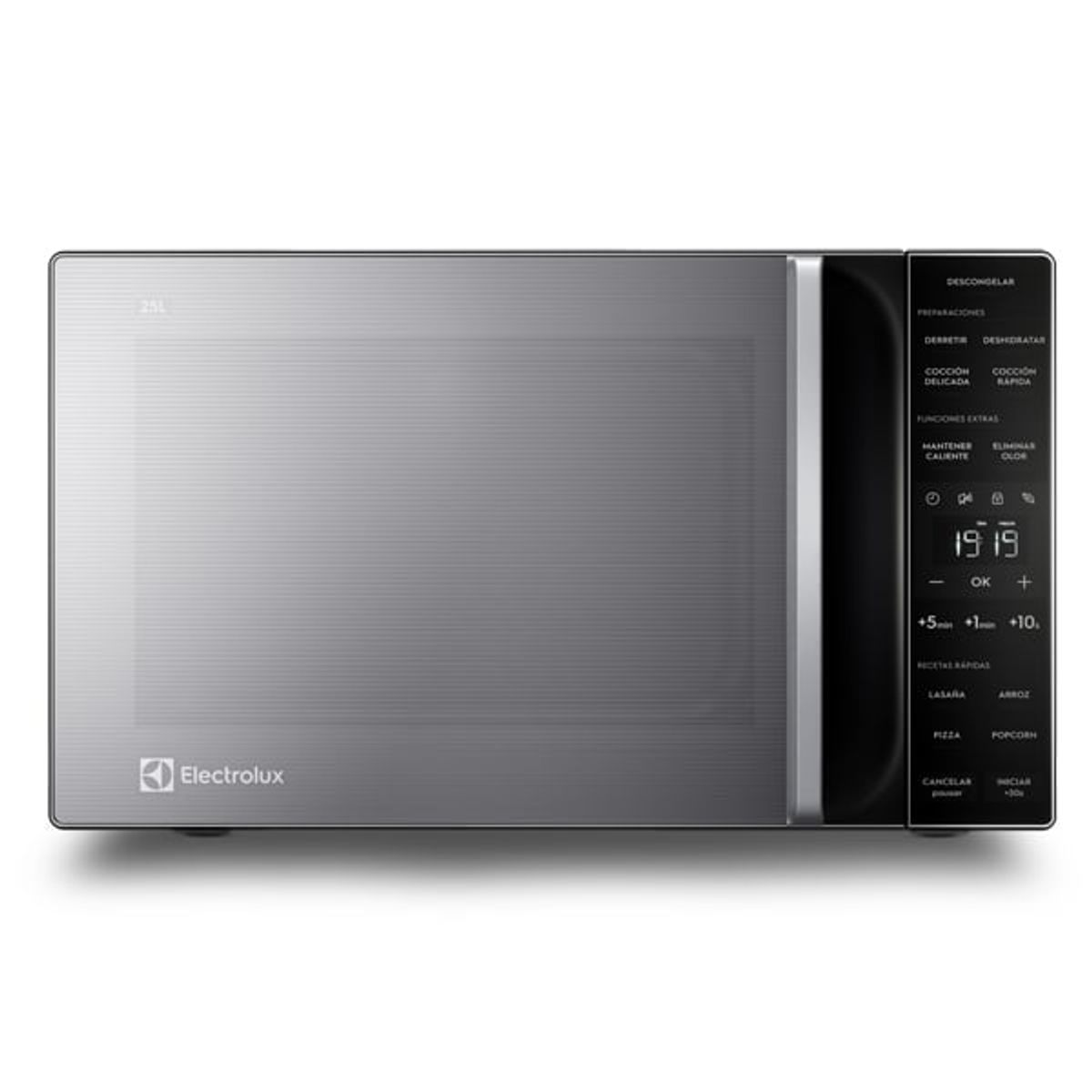 ELECTROLUX - Horno Microondas Electrolux 25L Descongelación Asistida Gris EMDY25S0MXM