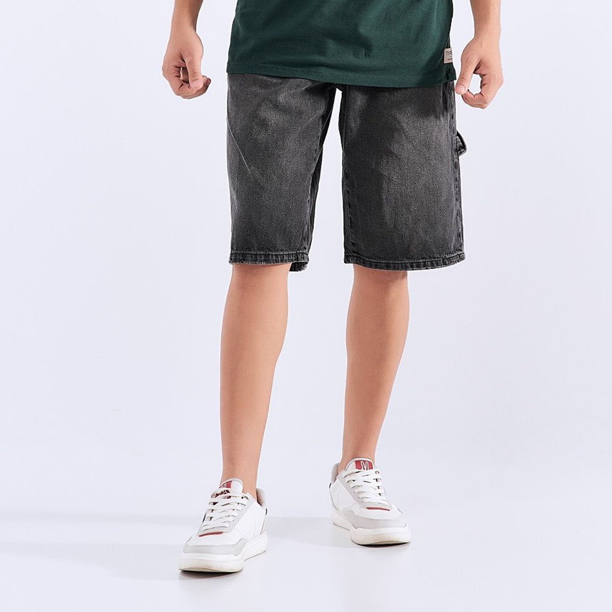 TYPER - Bermuda Denim Tipo Carpintero Hombre Typer