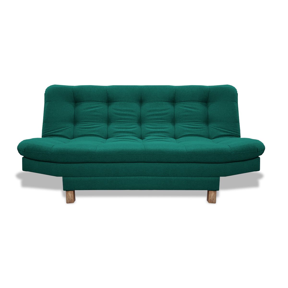 GENERICO - Sofacama Widmer 3 Posiciones Verde + Cojines Decorativos