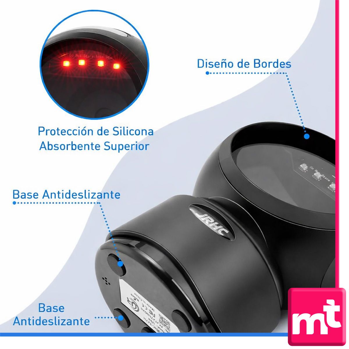 GENERICO - Lector Omnidireccional De Código De Barras 1d 2d QR Automatico USB